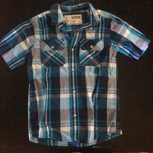 Boys casual shirt sleeve button down